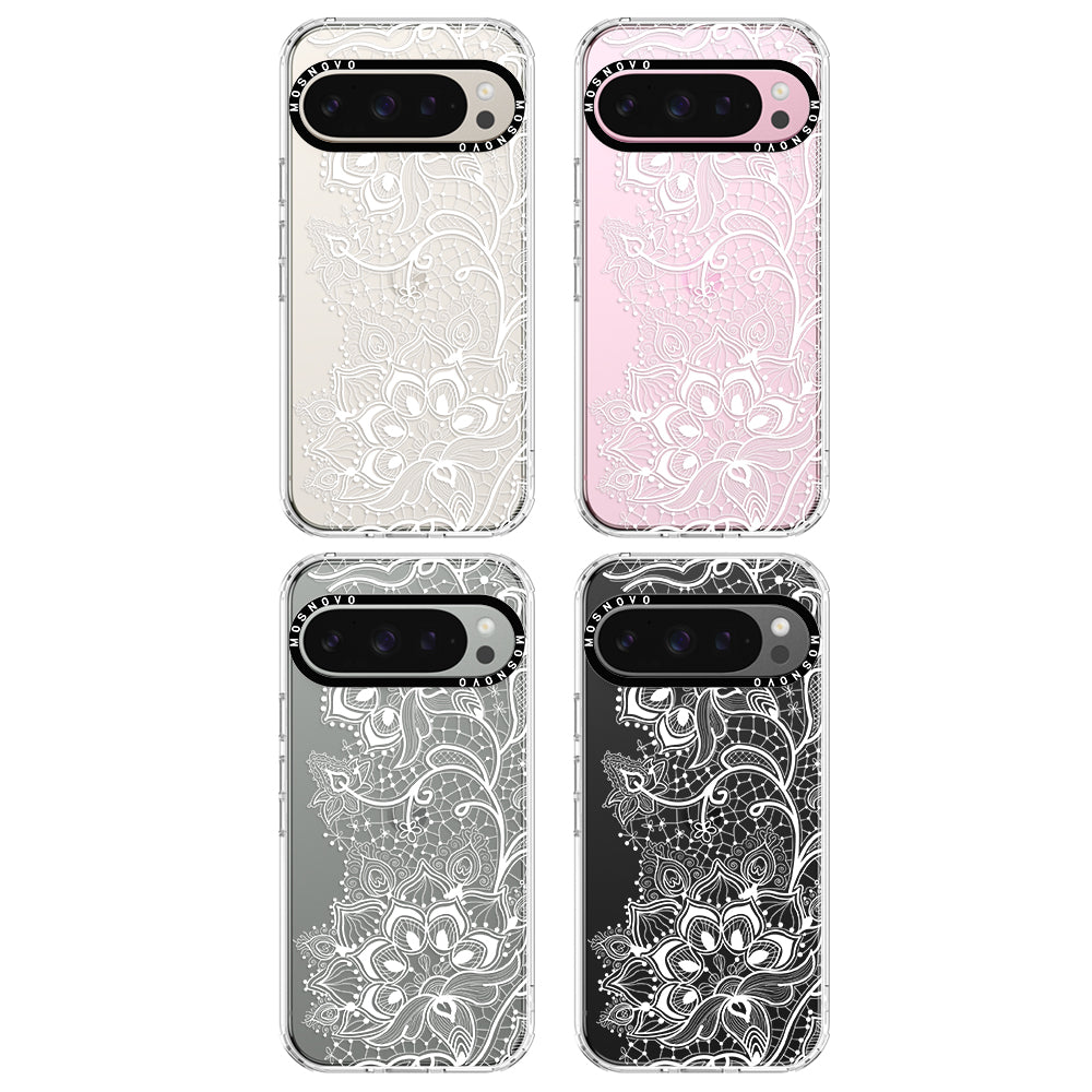 White Lotus Henna Phone Case - Google Pixel 9 Pro Case