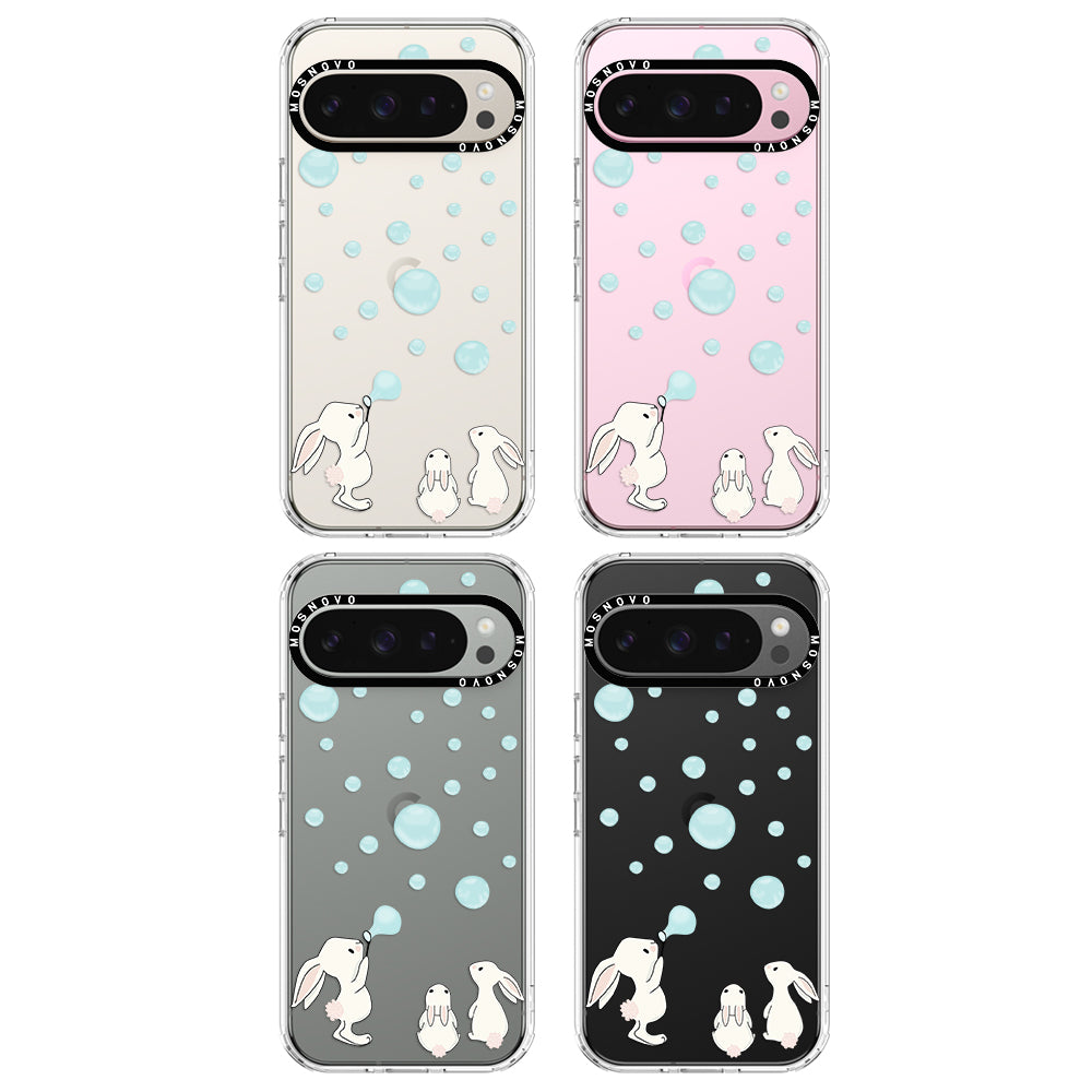 Bunny Blow Bubble Phone Case - Google Pixel 9 Pro Case