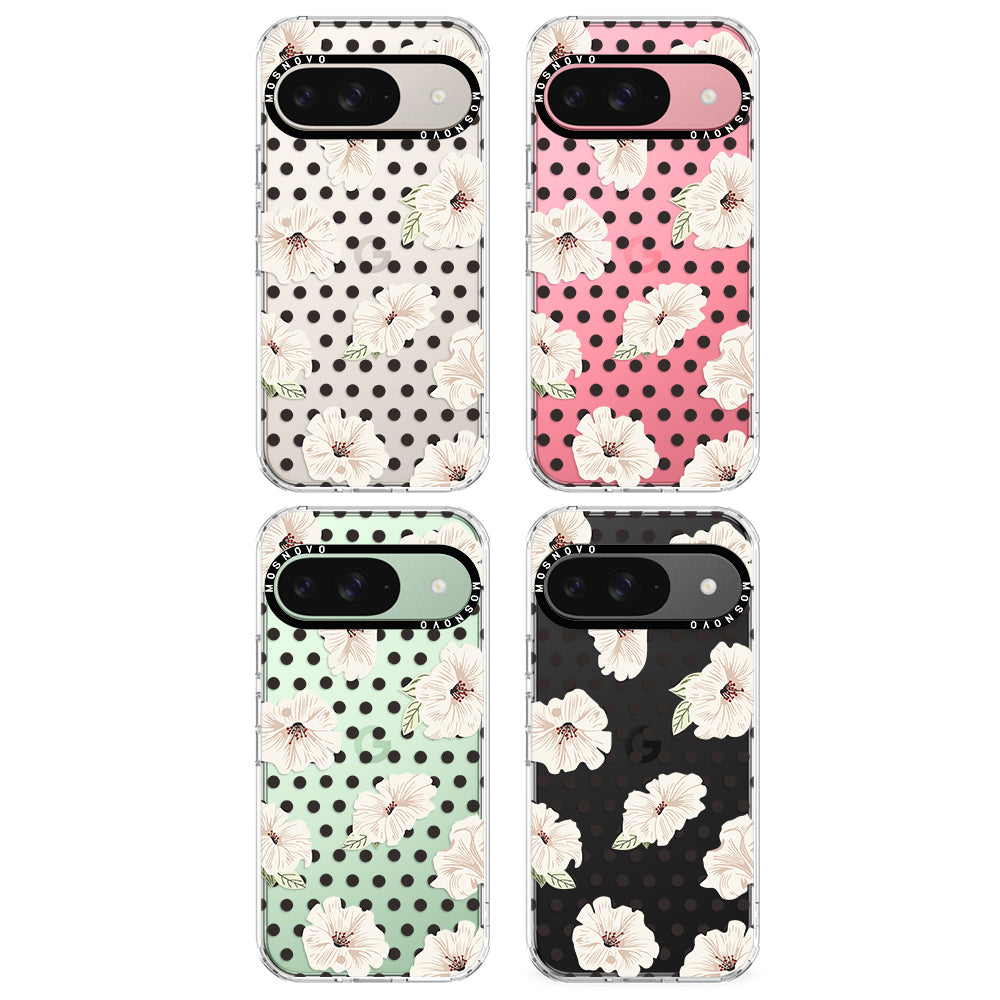 Vintage Hibiscus Flower Phone Case - Google Pixel 9 Case