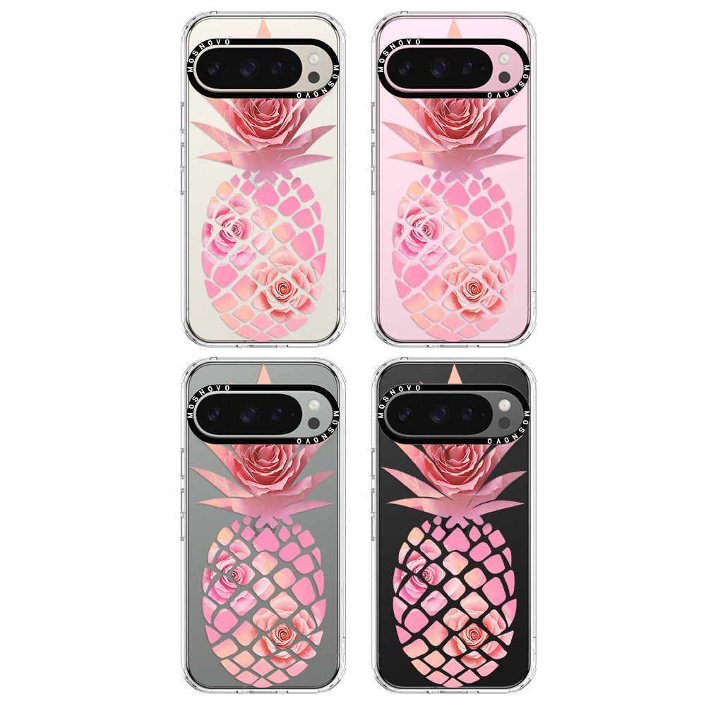 Pink Floral Pineapple Phone Case - Google Pixel 9 Pro Case