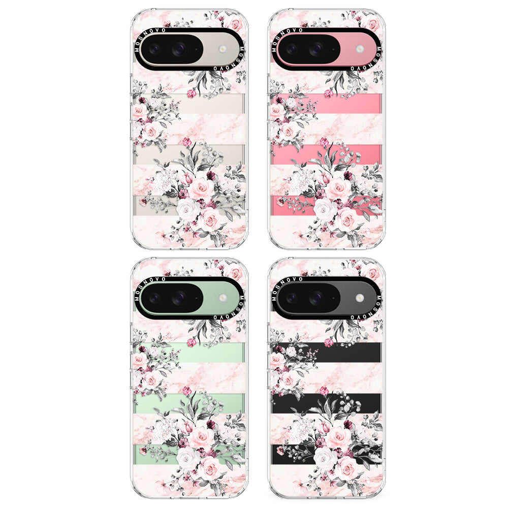 Pink Flower Marble Phone Case - Google Pixel 9 Case