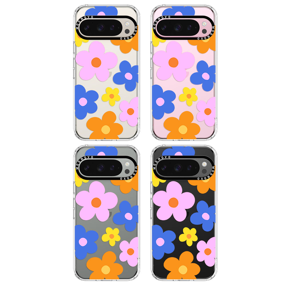 60's Groovy Flower Phone Case - Google Pixel 9 Pro Case