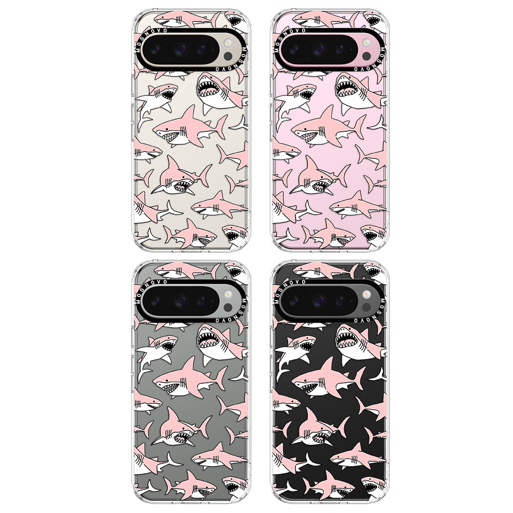 Pink Shark Phone Case - Google Pixel 9 Pro Case