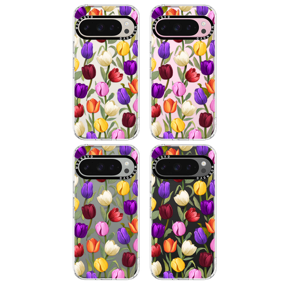 Colorful Tulips Phone Case - Google Pixel 9 Pro Case