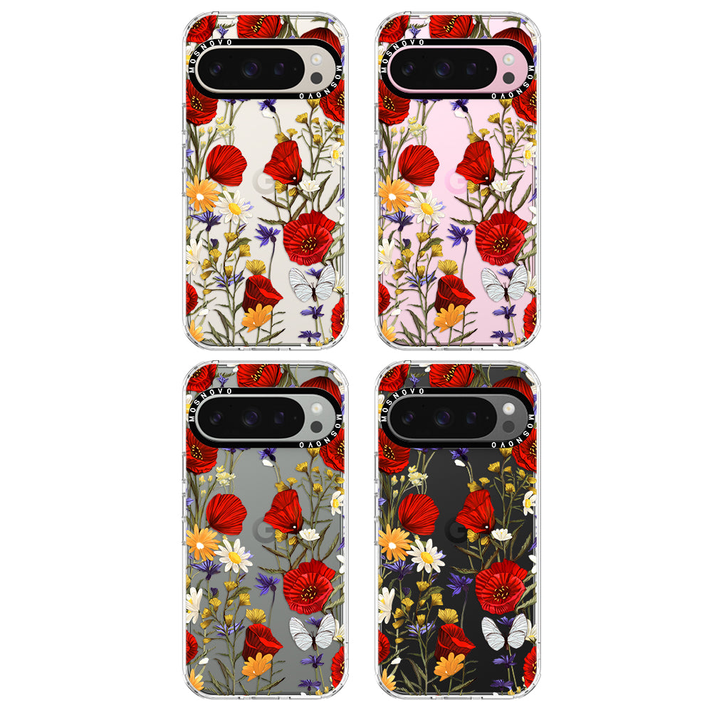 Poppy Floral Phone Case - Google Pixel 9 Pro Case