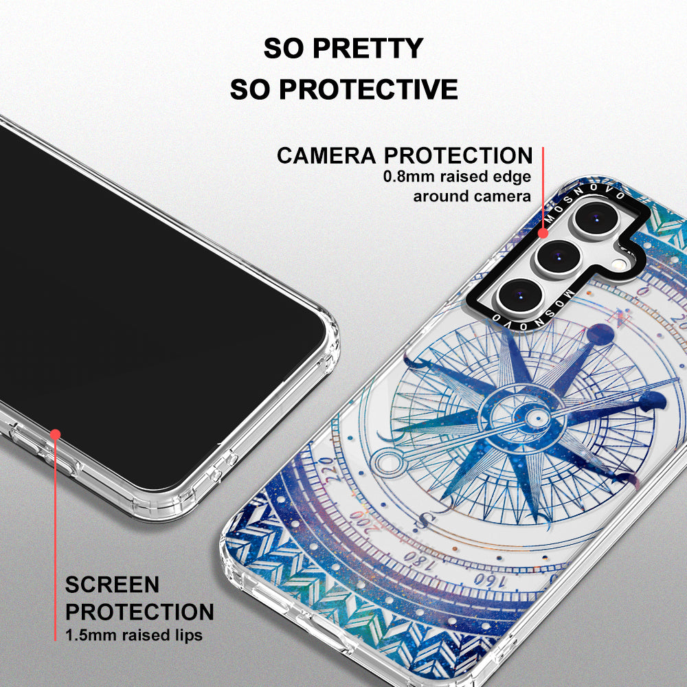 Galaxy Compass Phone Case - Samsung Galaxy S24 FE Case - MOSNOVO