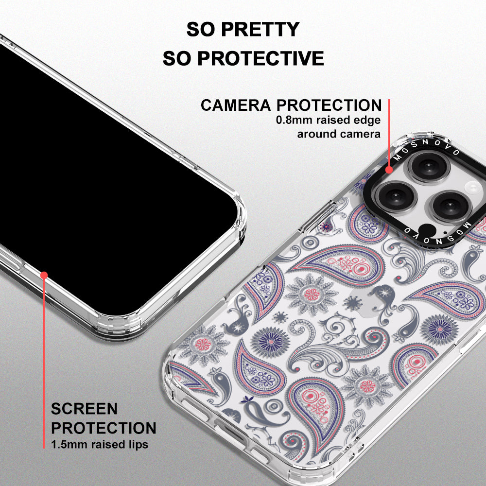 Paisley Phone Case - iPhone 16 Pro Case - MOSNOVO