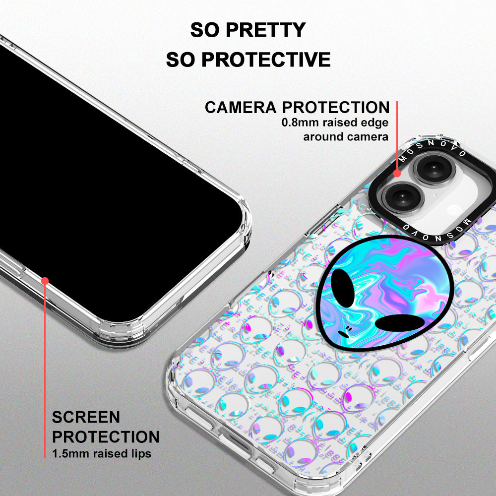 Space Alien Phone Case - iPhone 16 Plus Case - MOSNOVO