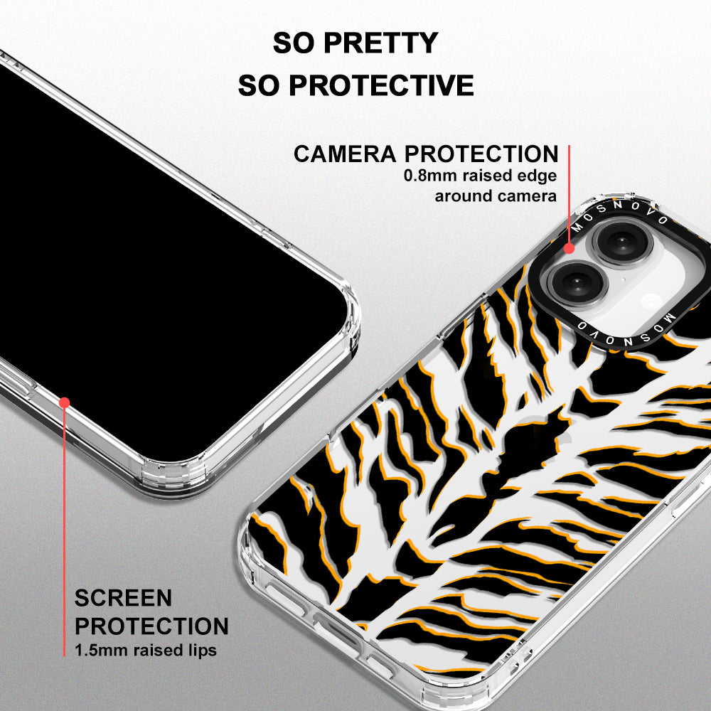 Tiger Print Phone Case - iPhone 16 Case - MOSNOVO