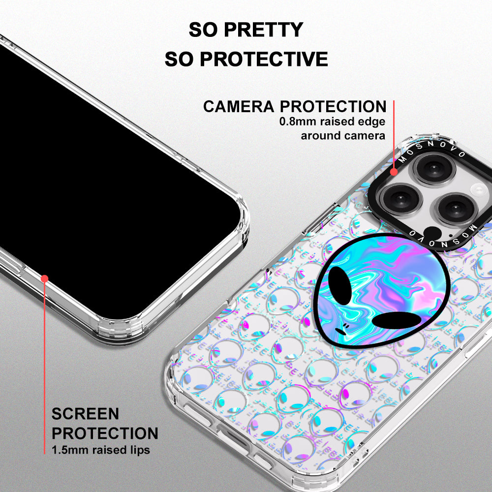 Space Alien Phone Case - iPhone 16 Pro Case - MOSNOVO