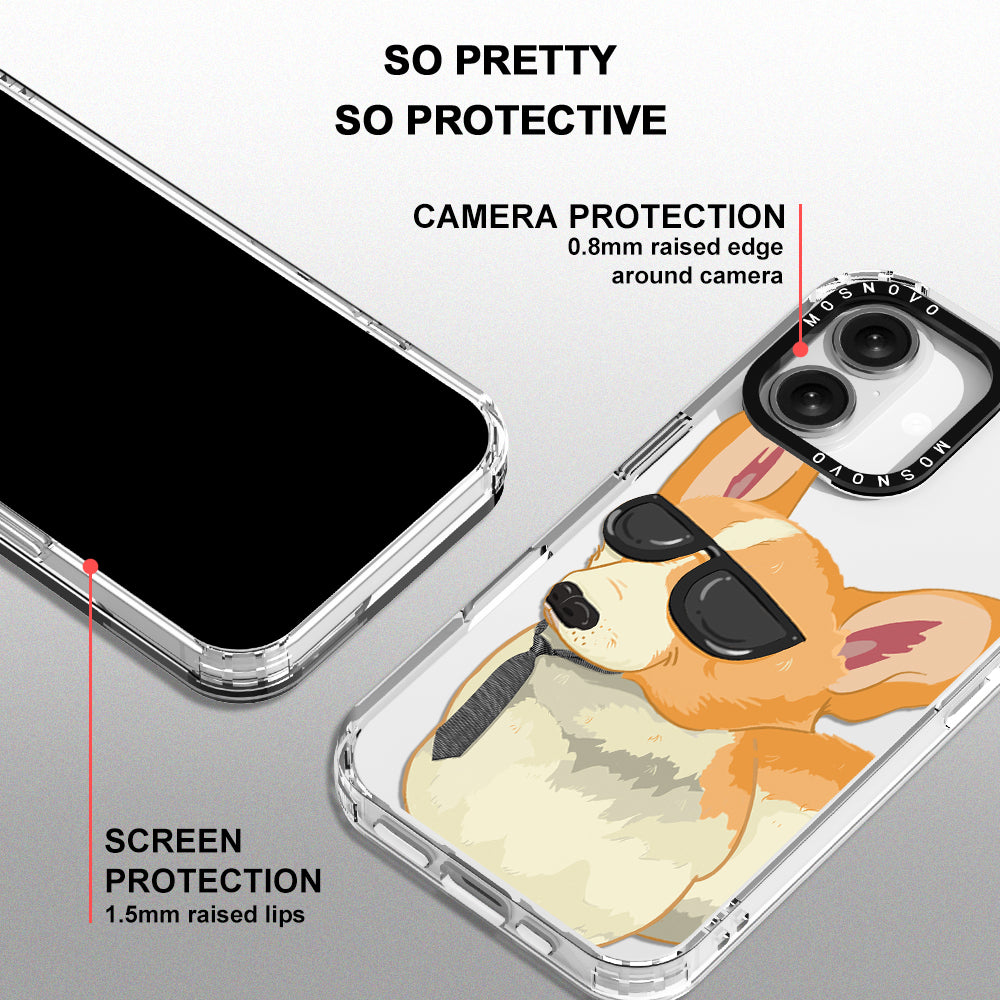 Fluffy Corgi Phone Case - iPhone 16 Case - MOSNOVO