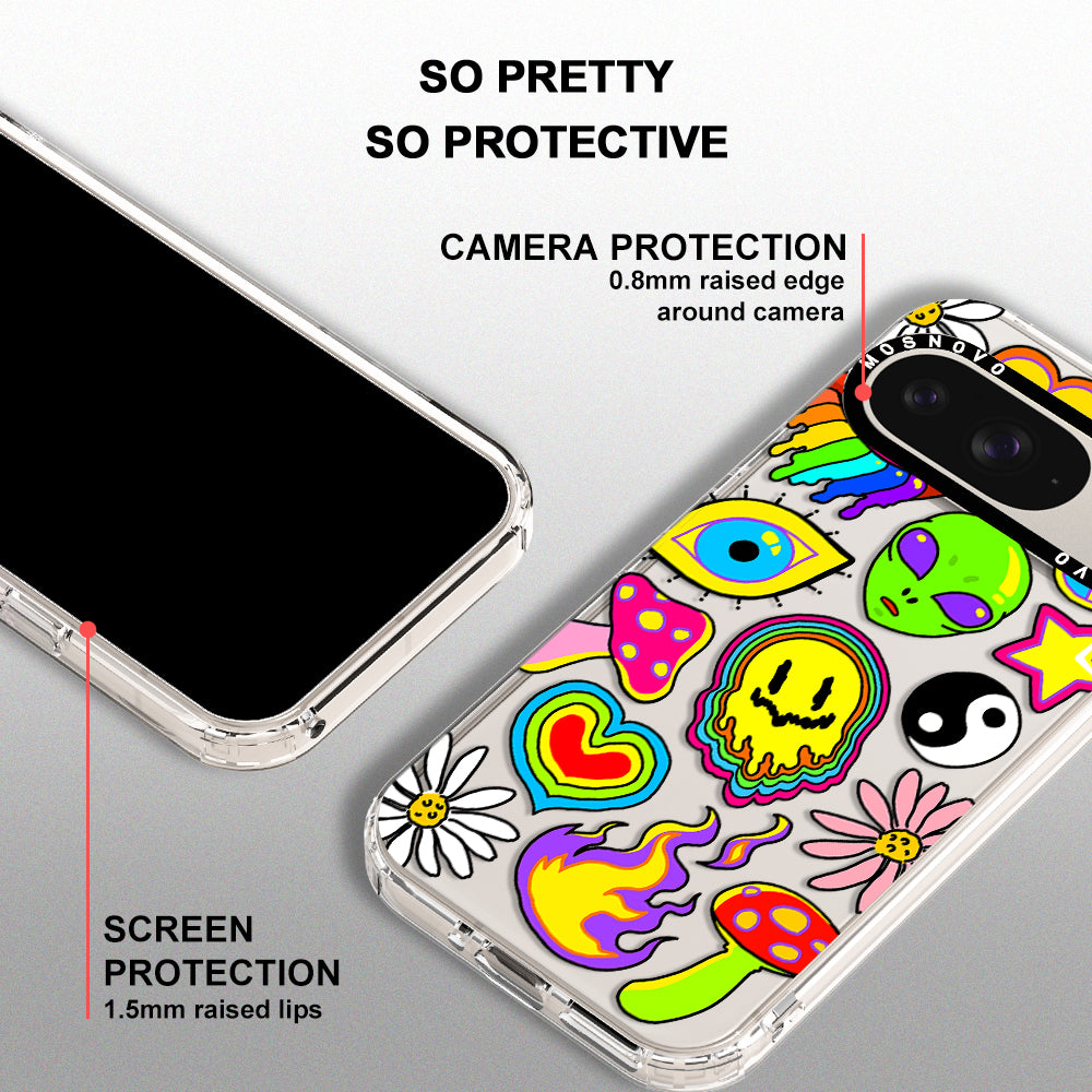 Hippie Sticker Phone Case - Google Pixel 9 Case