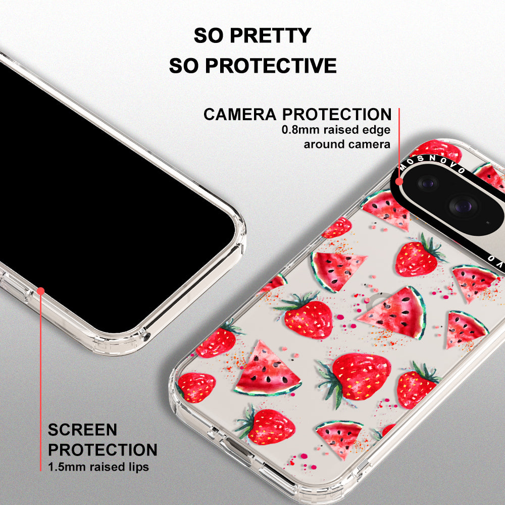 Watermelon and Strawberry Phone Case - Google Pixel 9 Case