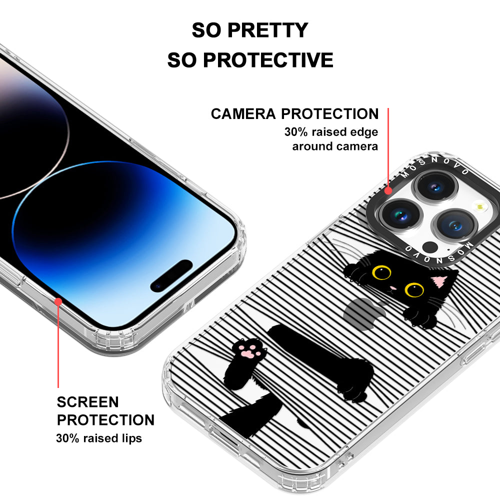 Hidden Black Cat Phone Case - iPhone 14 Pro Case