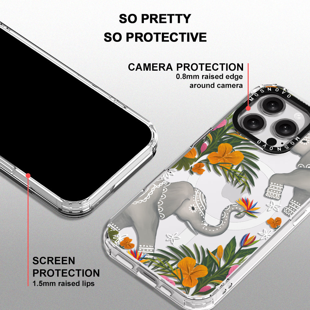 Elephant Phone Case - iPhone 16 Pro Max Case - MOSNOVO