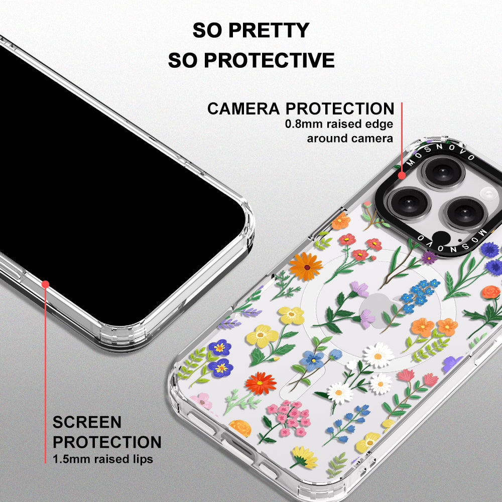 Botanical Floral Phone Case - iPhone 16 Pro Case - MOSNOVO