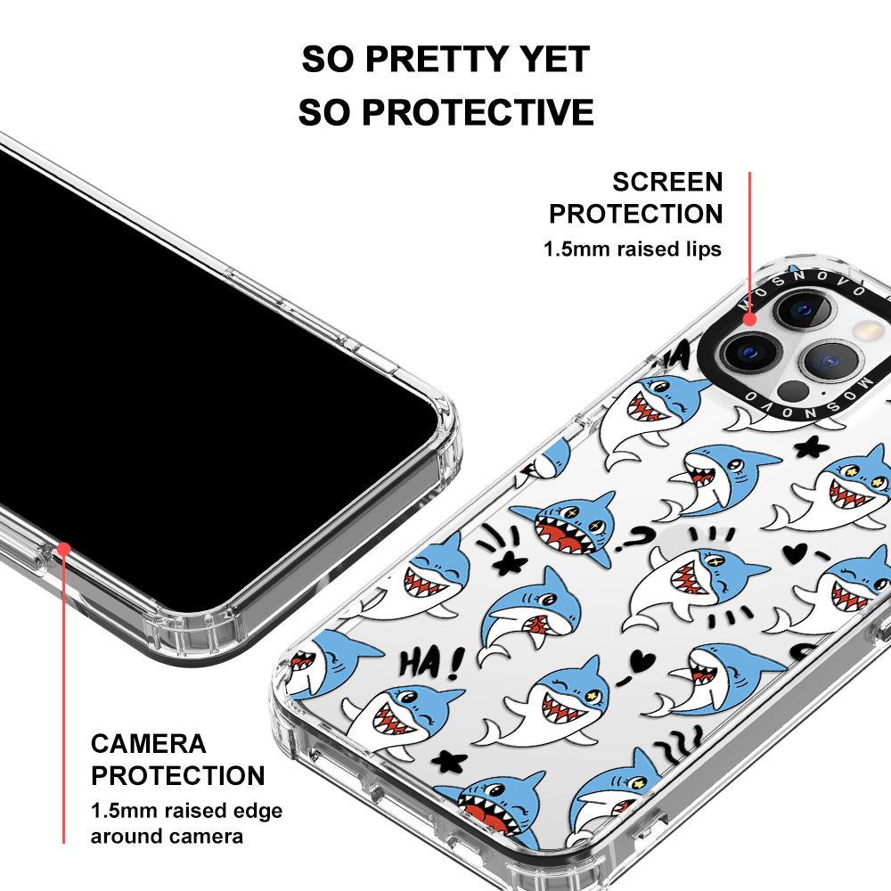 Cute Sharks Phone Case - iPhone 12 Pro Max Case