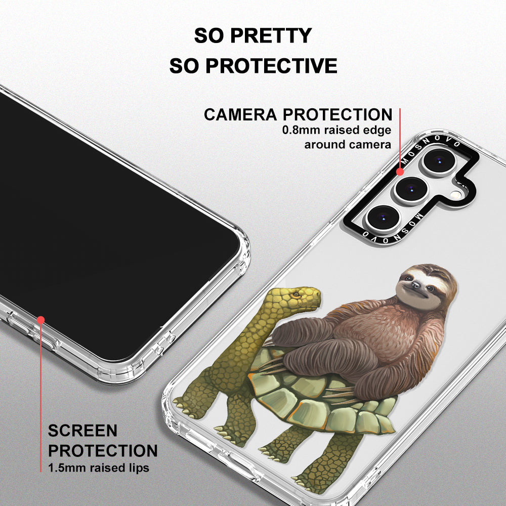 Sloth Turtle Phone Case - Samsung Galaxy S24 FE Case - MOSNOVO