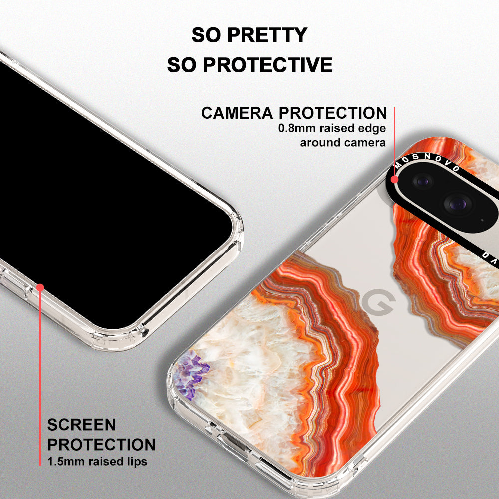 Red Agate Phone Case - Google Pixel 9 Case