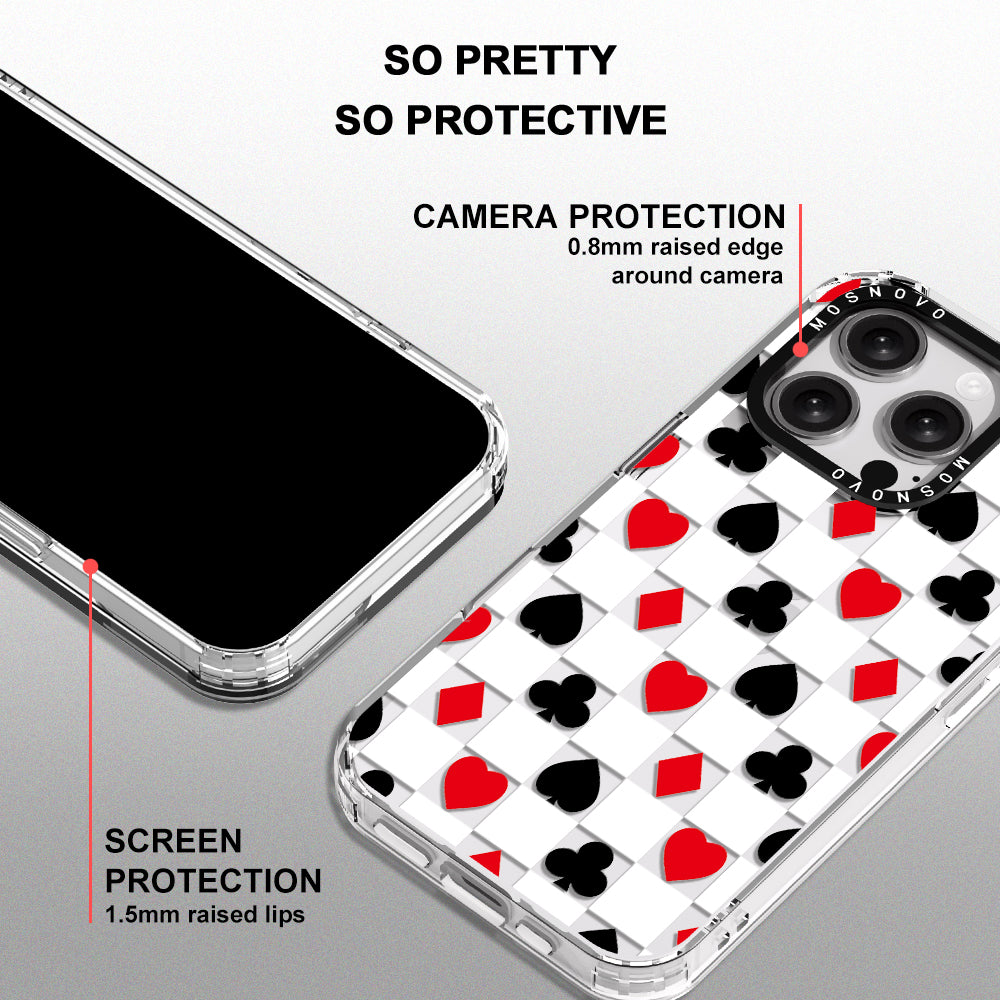 Checker Poker Phone Case - iPhone 16 Pro Case - MOSNOVO