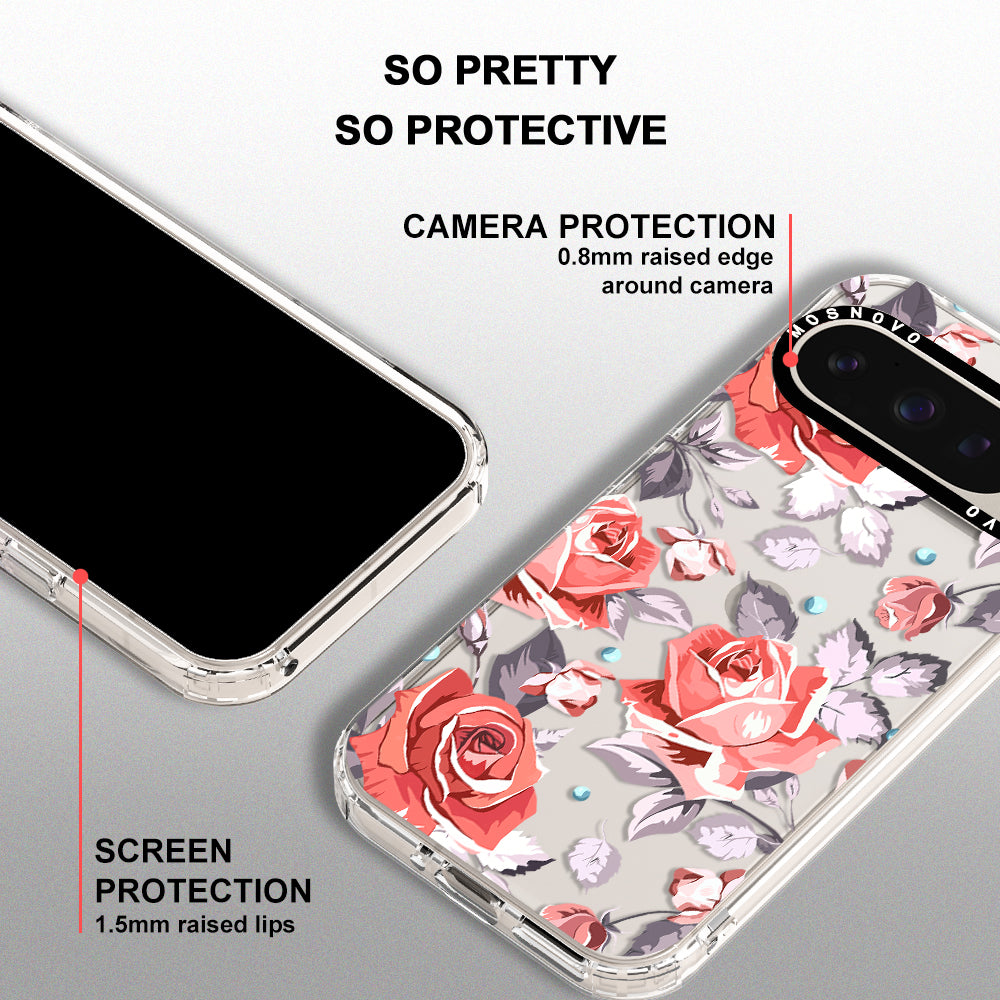 Retro Floral Phone Case - Google Pixel 9 Pro Case