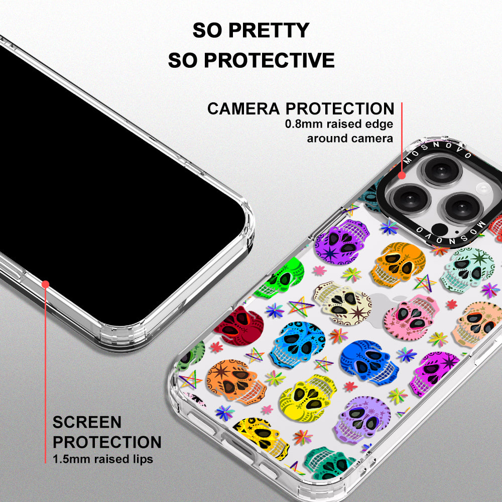 Skull Phone Case - iPhone 16 Pro Max Case - MOSNOVO