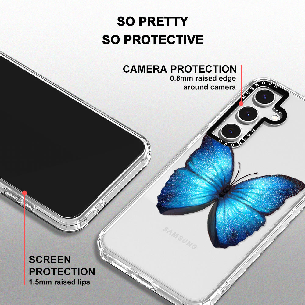 Shimmering Butterfly Phone Case - Samsung Galaxy S24 FE Case - MOSNOVO