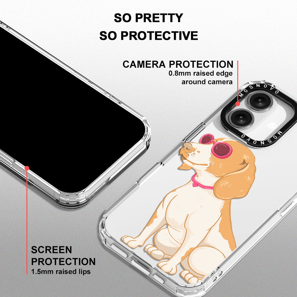 Cute Beagle Phone Case - iPhone 16 Plus Case - MOSNOVO