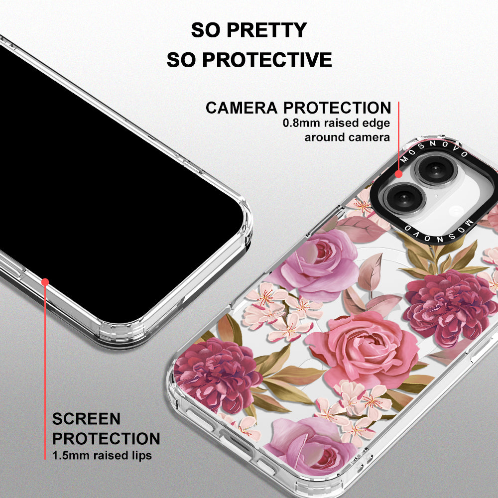 Blossom Flowe Floral Phone Case - iPhone 16 Case - MOSNOVO