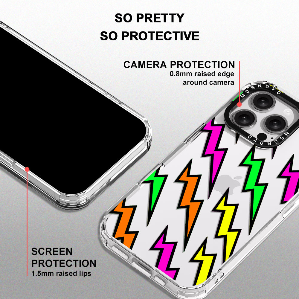 Colorful Lightning Phone Case - iPhone 16 Pro Max Case - MOSNOVO