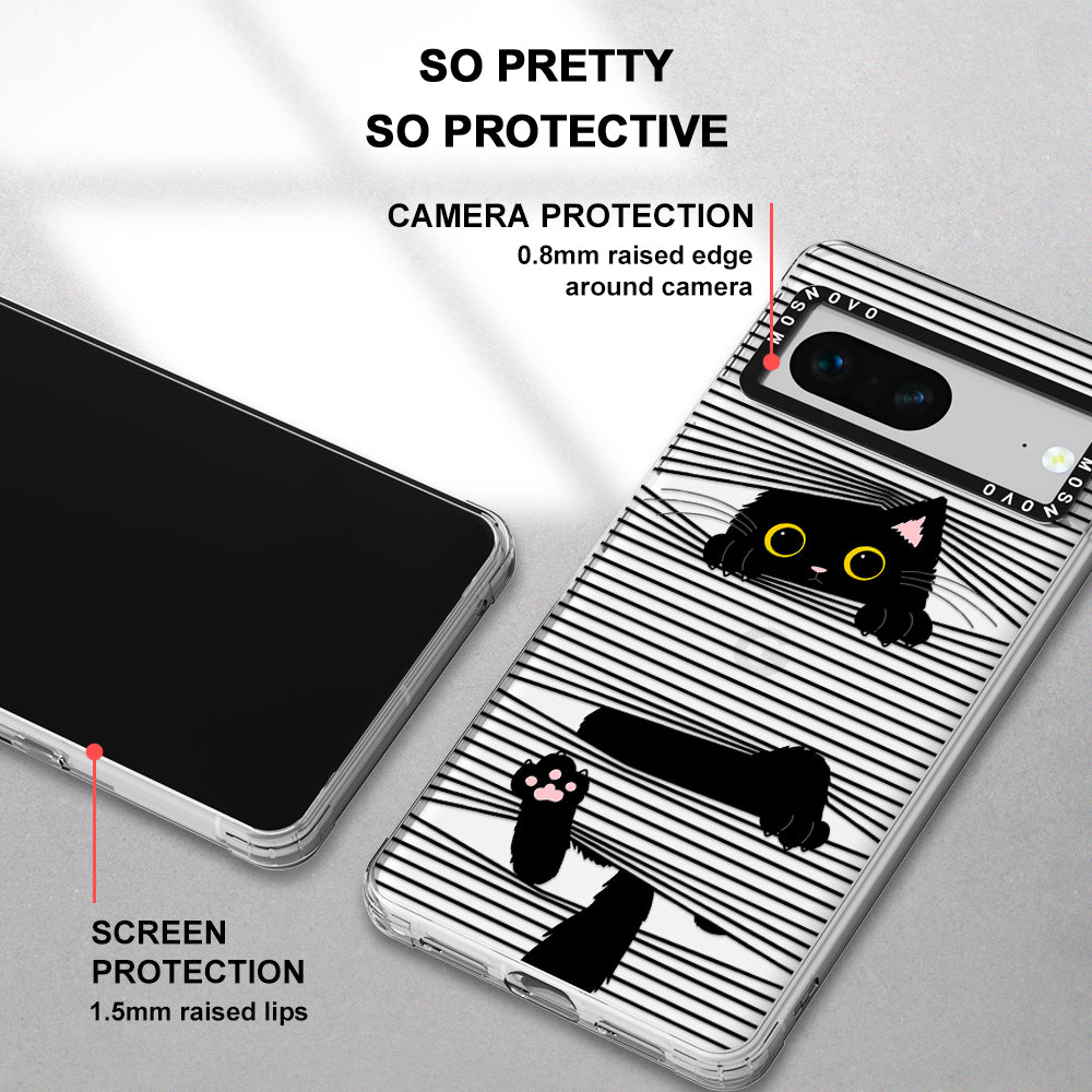 Hidden Black Cat Phone Case - Google Pixel 7 Case