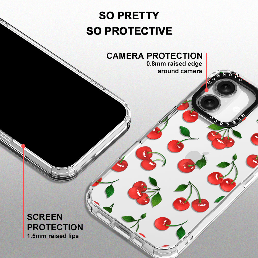 Poppy Cherry Phone Case - iPhone 16 Case - MOSNOVO