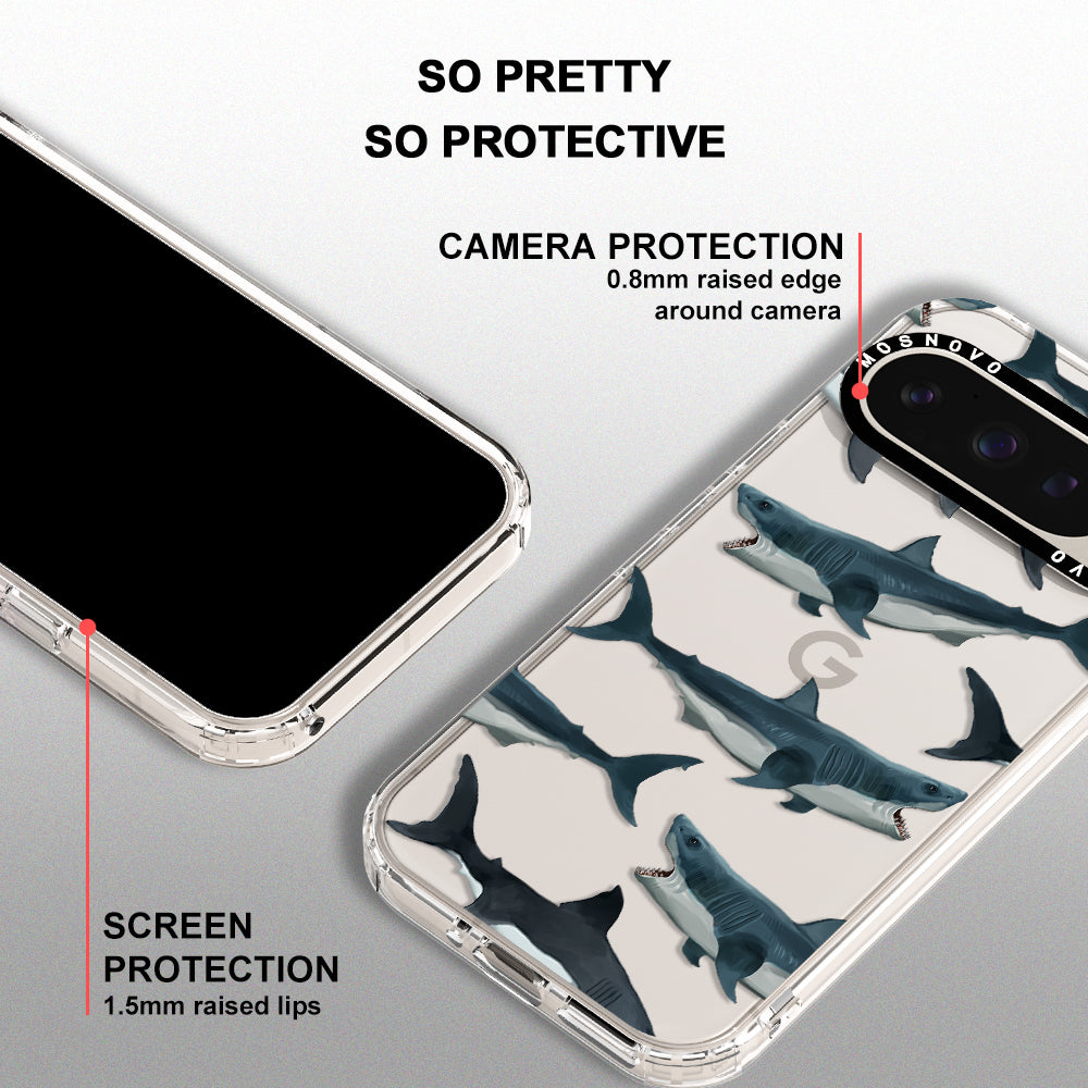 Great White Shark Phone Case - Google Pixel 9 Pro XL Case