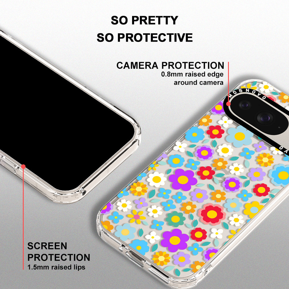 Groovy Floral Phone Case - Google Pixel 9 Case