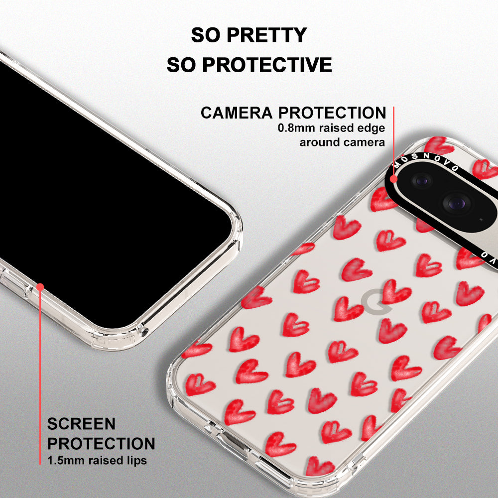 Cute Little Heart Phone Case - Google Pixel 9 Case