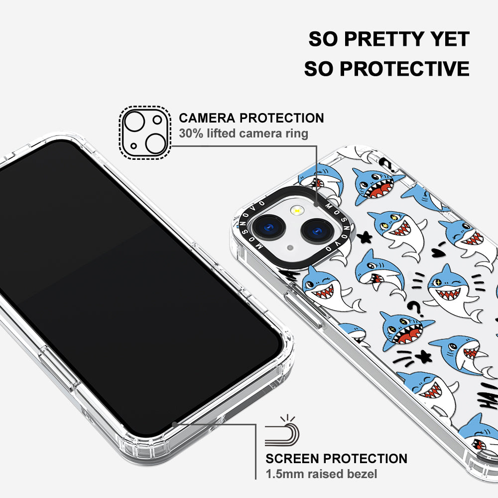 Cute Sharks Phone Case - iPhone 13 Case