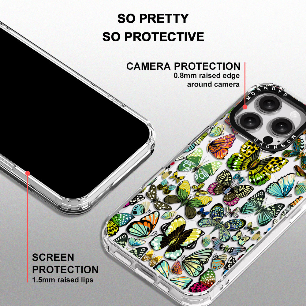 Butterflies Phone Case - iPhone 16 Pro Max Case - MOSNOVO