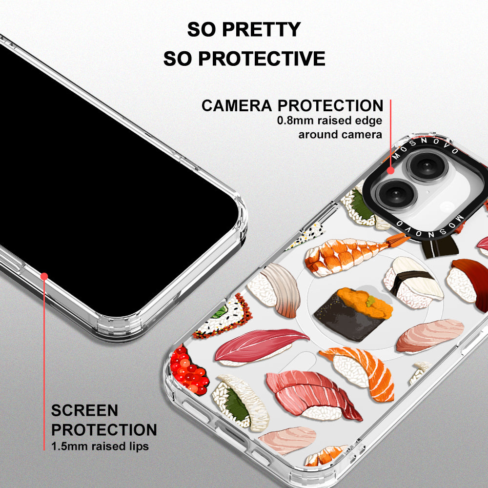 Mixed Sushi Phone Case - iPhone 16 Case - MOSNOVO