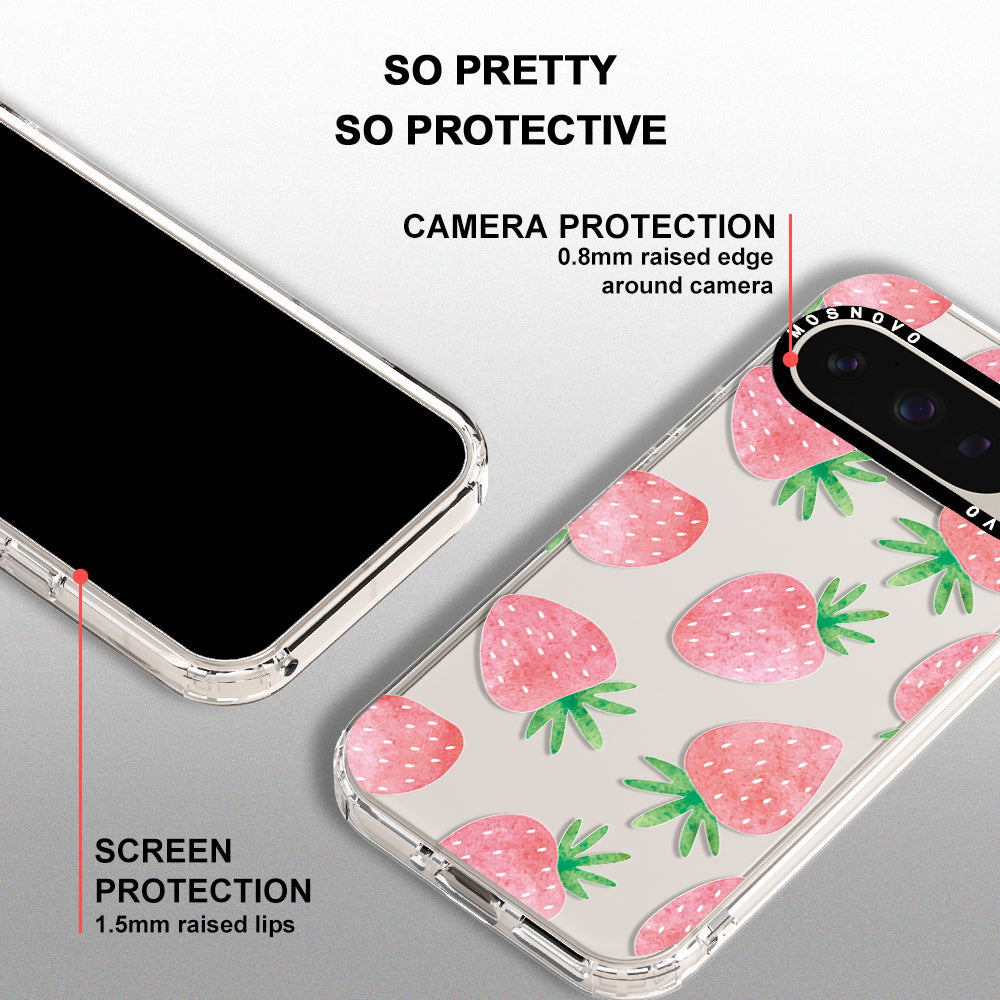 Pastel Strawberry Phone Case - Google Pixel 9 Pro XL Case