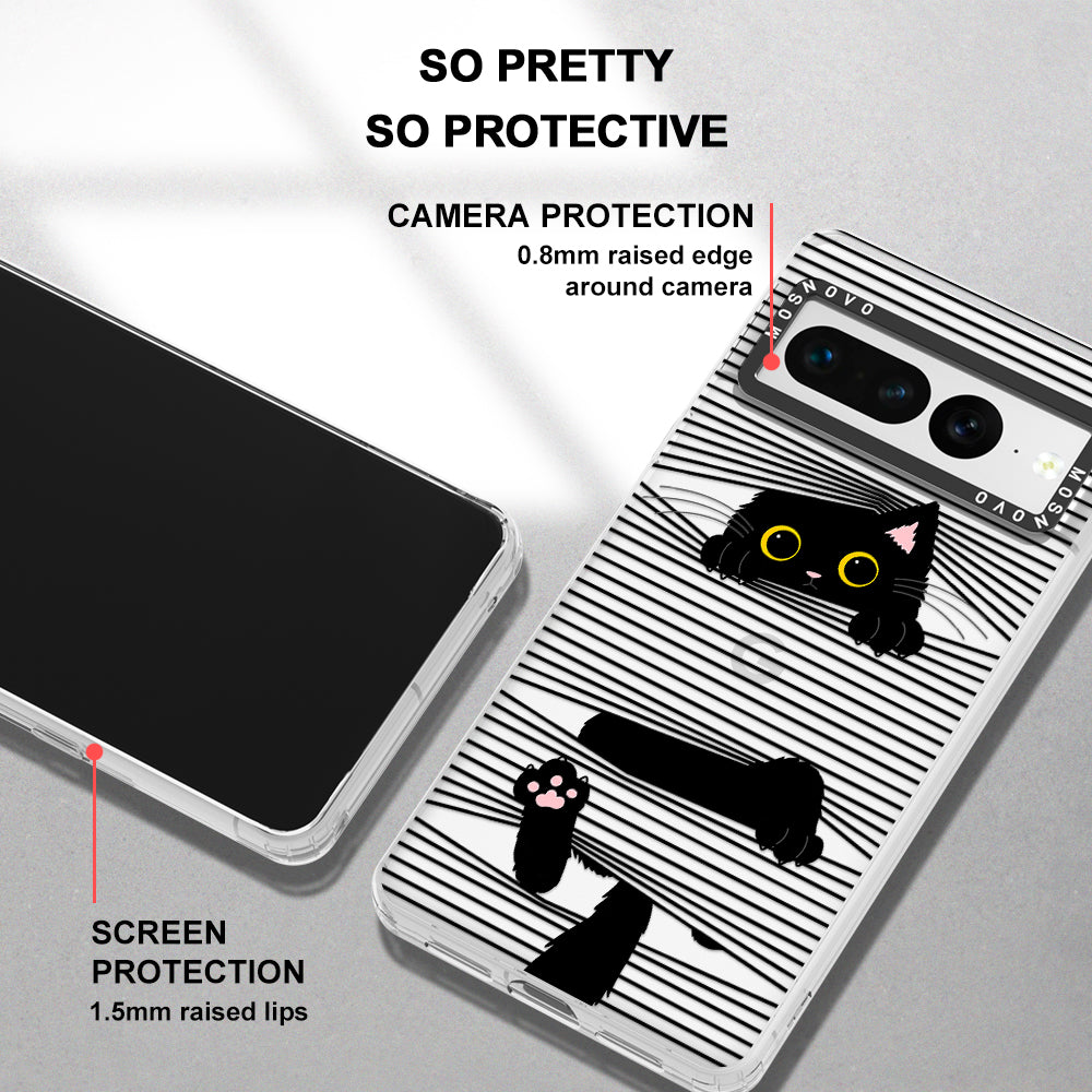 Hidden Black Cat Phone Case - Google Pixel 7 Pro Case