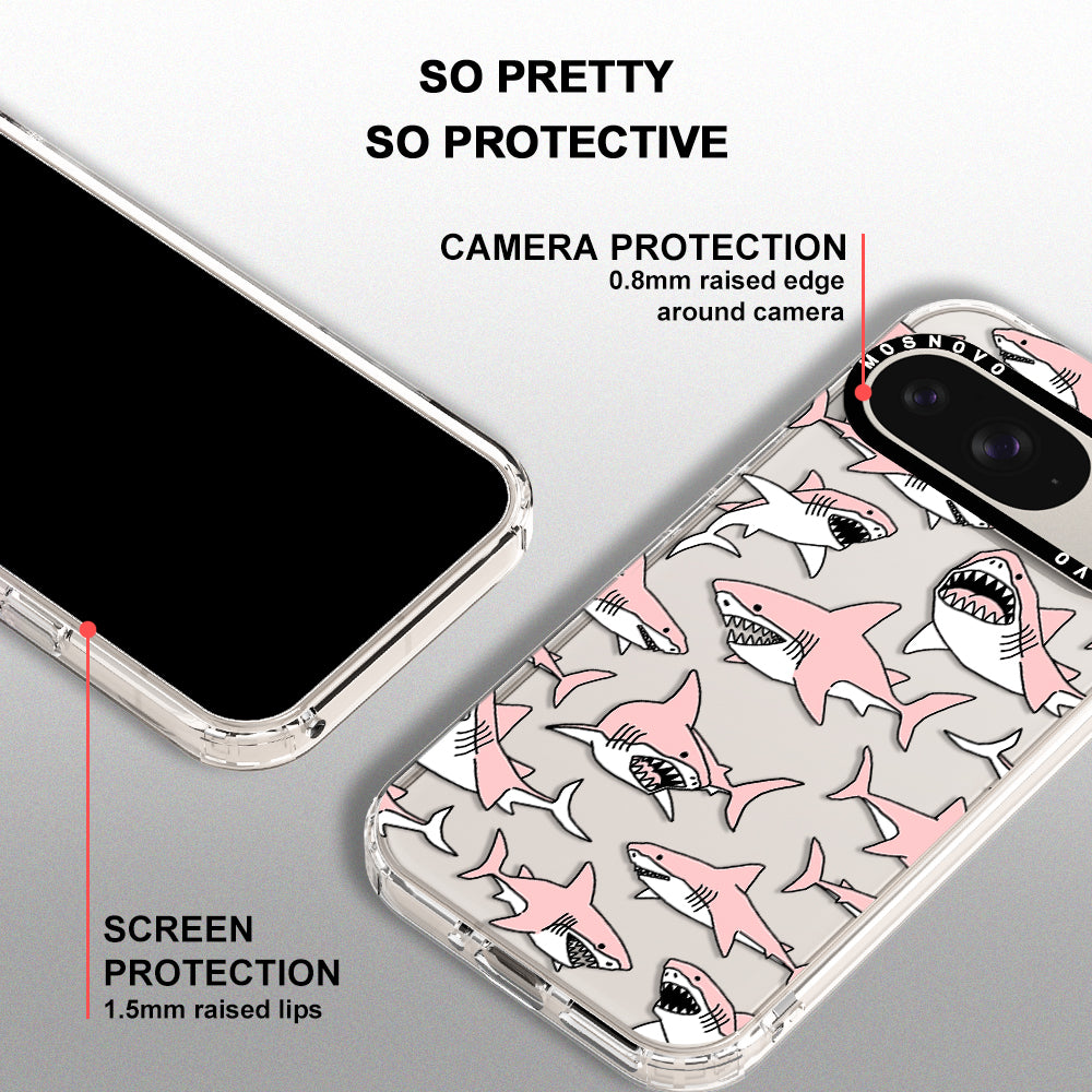 Pink Shark Phone Case - Google Pixel 9 Case