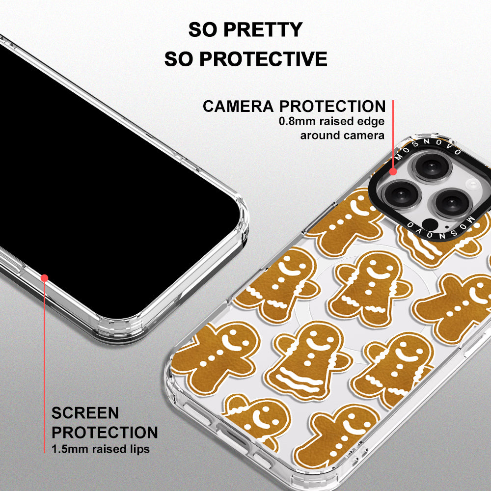 Ginger Breadman Phone Case - iPhone 16 Pro Max Case - MOSNOVO