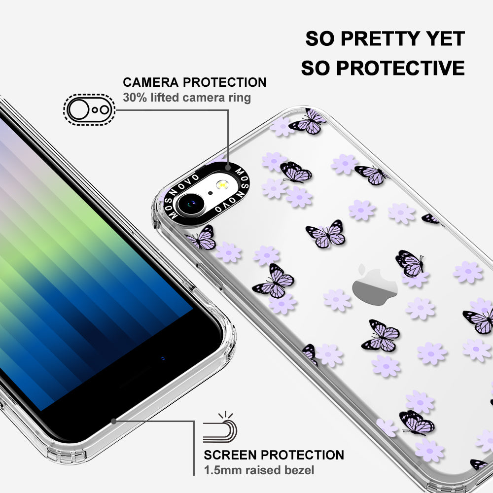 Lilac Butterfly Phone Case - iPhone SE 2022 Case