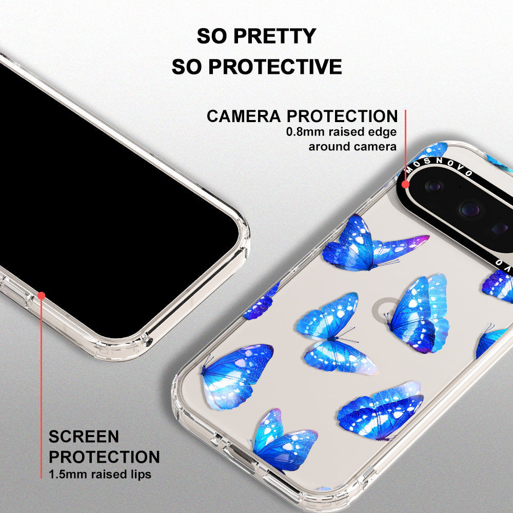 Blue Butterflies Phone Case - Google Pixel 9 Pro XL Case