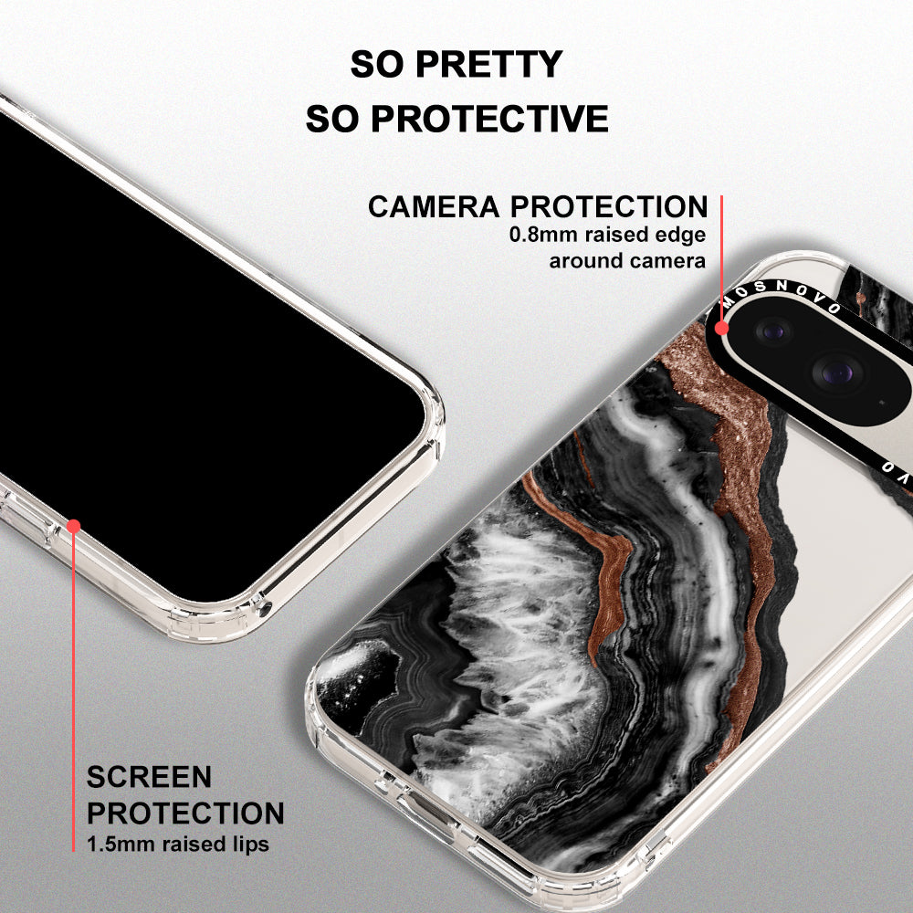 Black Agate Phone Case - Google Pixel 9 Case