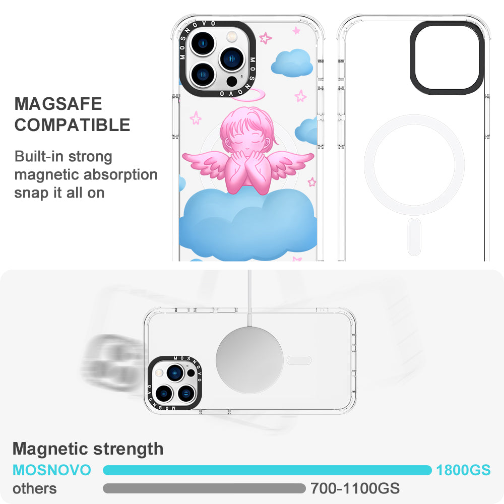 Pink Serenity Angel Phone Case - iPhone 13 Pro Case