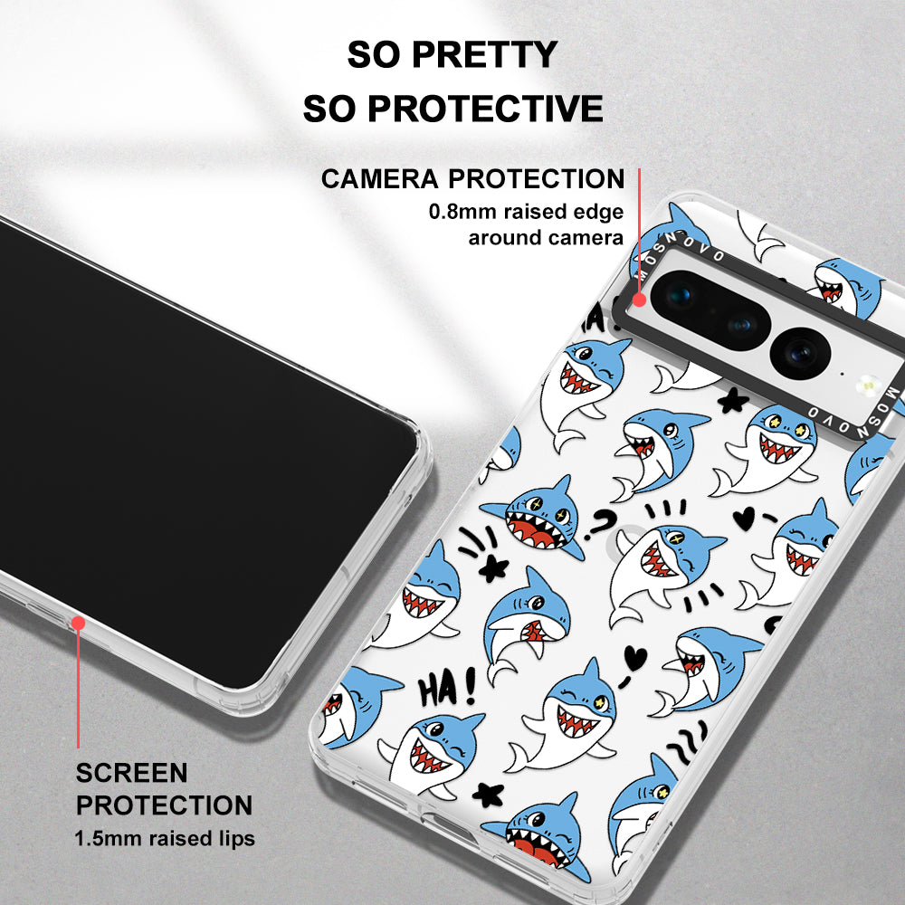 Cute Sharks Phone Case - Google Pixel 7 Pro Case