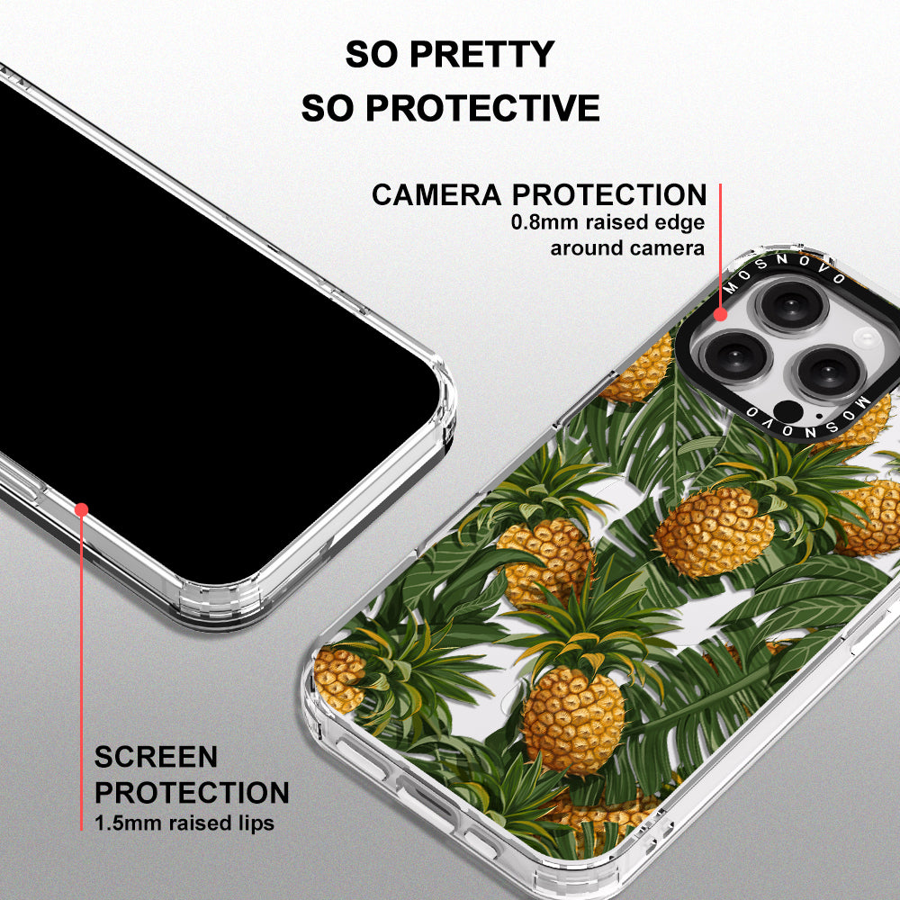 Pineapple Botany Phone Case - iPhone 16 Pro Max Case - MOSNOVO