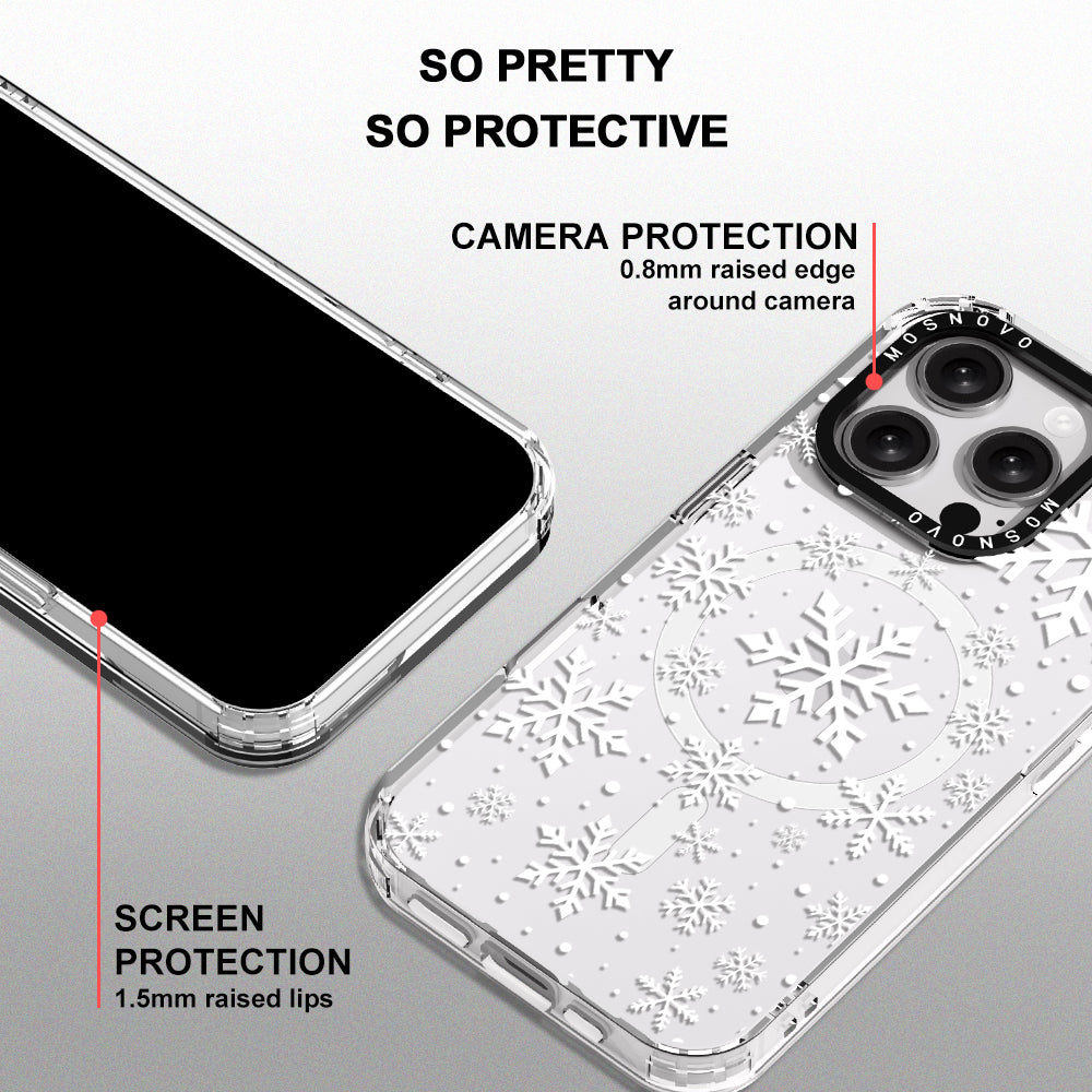 Snowflake Phone Case - iPhone 16 Pro Case - MOSNOVO