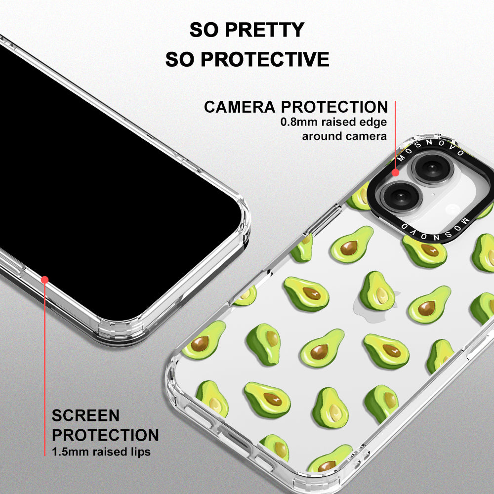 Fleshy Avocado Phone Case - iPhone 16 Plus Case - MOSNOVO